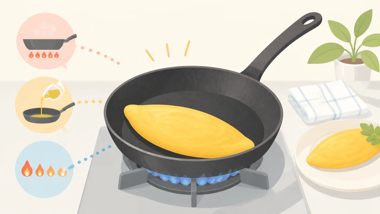 鉄フライパンでオムレツをふんわり焼くコツとくっつかない使い方