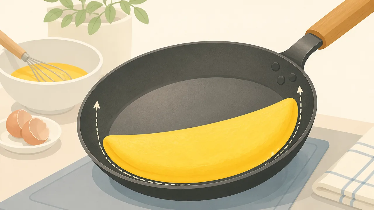 鉄フライパンでオムレツをふんわり焼くコツとくっつかない使い方