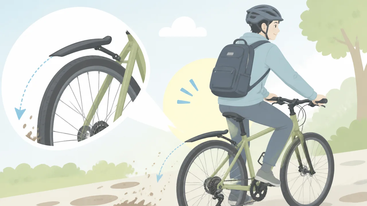 クロスバイクの泥除けはダサい？おしゃれに見せる選び方と付け方