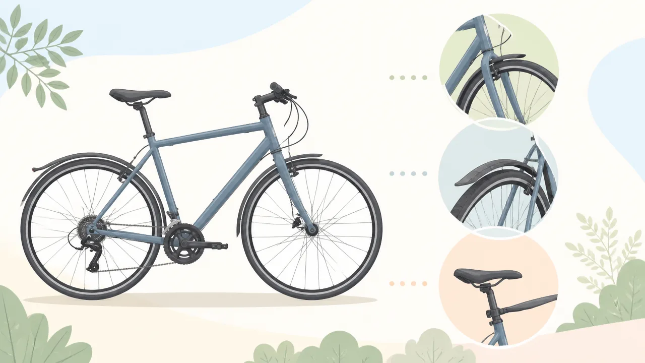 クロスバイクの泥除けはダサい？おしゃれに見せる選び方と付け方